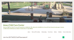 Desktop Screenshot of ameschildcare.org
